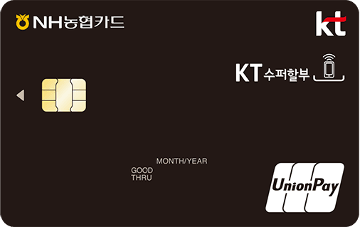 [NH농협] KT수퍼할부카드: 경쟁력 있는 할부 결제, 협력 업체에서의 특별 할인 및 포인트 및 독점 혜택을 제공하는 리워드 프로그램